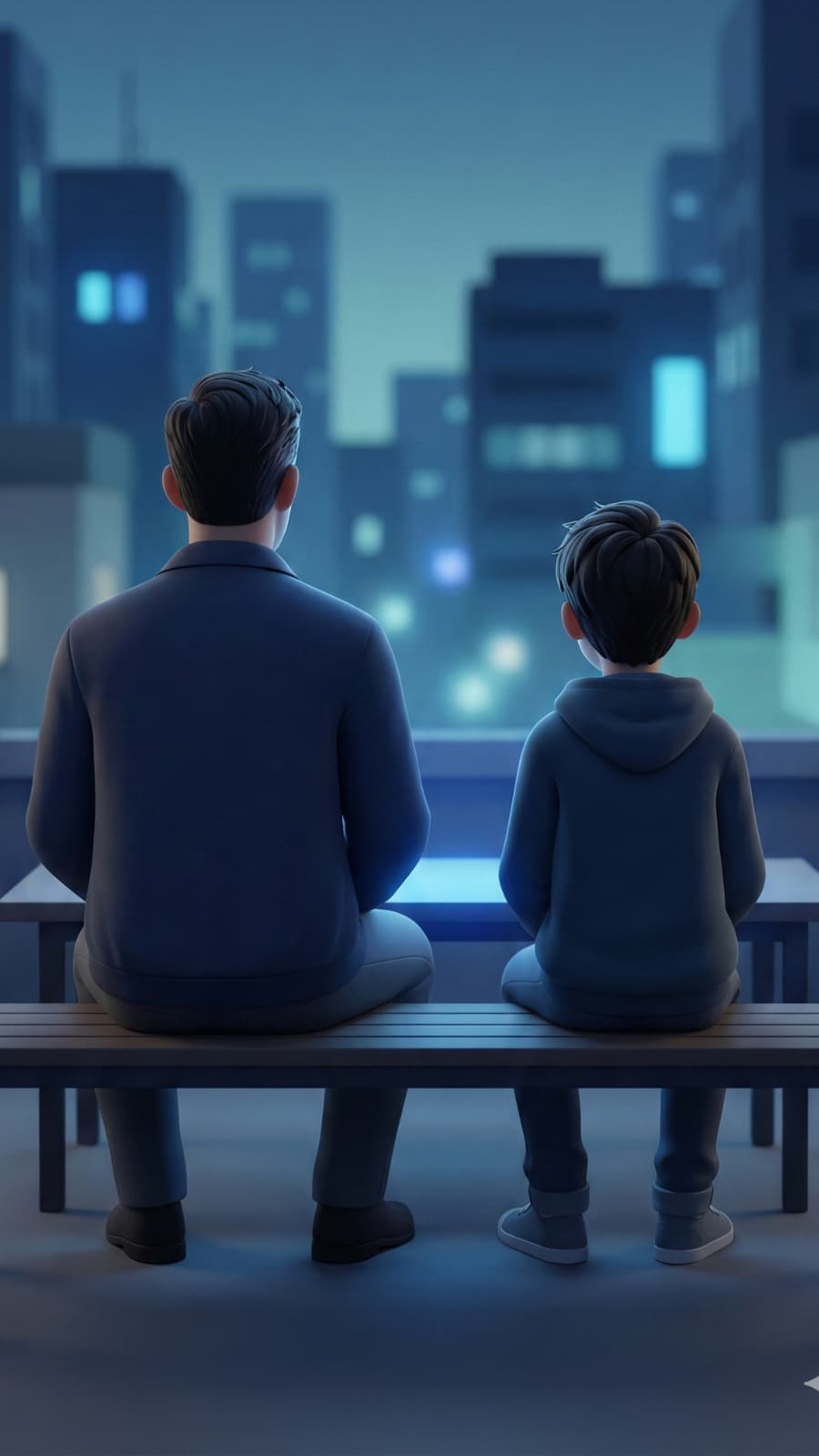 Familia firmando juntos el Contrato de Transición Digital