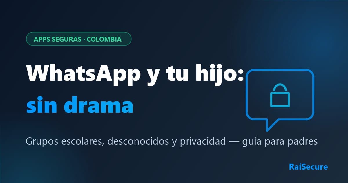 Imagen principal del artículo: WhatsApp para niños en Colombia: privacidad y grupos